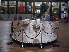Foucault pendulum at the Devonshire Dome, University of Derby