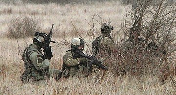 Polish GROM and US Navy SEALs conducting joint field exercises