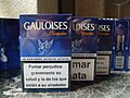 Packets of Gauloises Blondes cigarettes