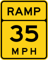 W13-3 Ramp speed advisory