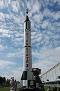 Mercury-Redstone rocket on display at Johnson Space Center, Houston, TX.