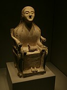 Statue of a deity enthroned, 5th century BC.