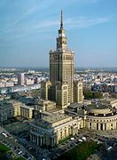 Palace of Culture and Science in Warsaw (by Lev Rudnev, 1952–55)