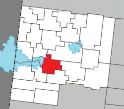 Location within Abitibi-Ouest RCM