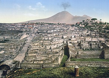 Pompeji und der Vesuv (um 1900)