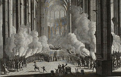 Funeral of Mirabeau April 4, 1791, during the French Revolution