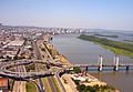 Guaiba Bridge, which crosses Lake Guaíba, in Porto Alegre, Brazil