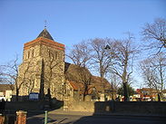 The church in Rainham village