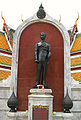 Statue of King Ananda, erected by his brother, King Bhumibol, Wat Suthat, Bangkok, 1959
