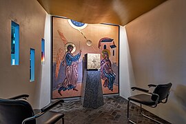 A small prayer chapel for reposition of the Blessed Sacrament in Our Lady of Annunciation Chapel