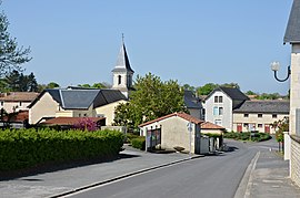 A view of the village from the school