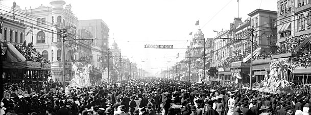 The Rex pageant, Mardi Gras Day, New Orleans, La., c. 1907