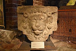 Marble castle fragment, as pictured in Museum Three Crowns