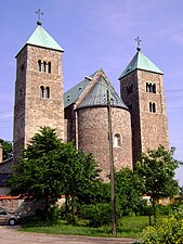 Benediktinerkirche Tum: Vier­turm­an­lage,1149–1181