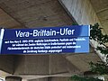 A promenade bears the name of Vera Brittain in Hamburg-Hammerbrook
