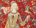 Tapestry of The Lady and the Unicorn, Taste, detail