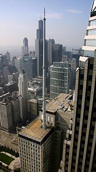 Downtown Chicago in Cook County, Illinois, the second-most populous county in the United States