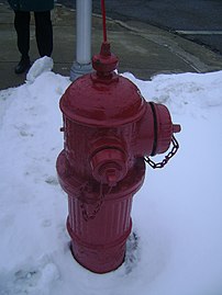 Hydrant nozzle side view