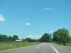 View of Amissville, along Route 211 (facing west)
