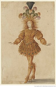 The costume of Apollon, performed by Louis XIV
