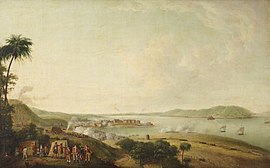 British Attack on the Citadel of Martinique, January 1762 also by Serres