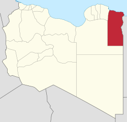 Die Lage von Munizip al-Butnan in Libyen