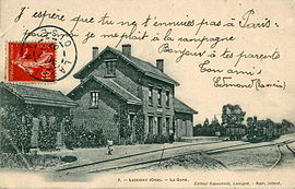 The old railway station in Lassigny