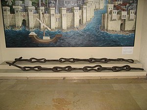 Remains of the great chain that protected the Golden Horn
