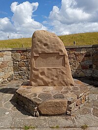 A stone monument