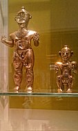 Room 24 - Gold Lime Flasks (poporos), Quimbaya Culture, Colombia, 600-1100 AD