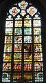 Stained glass window of the Dutch maiden was made in 1877 and donated by the Nederlandsche Maatschappij voor Nijverheid en Handel for their 100th anniversary