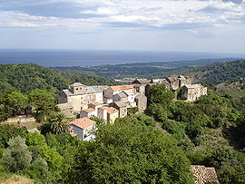 A view of the hamlet of Orneto