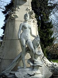 "La femme au paon" by A. Falguière