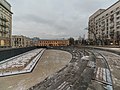 The remaining foundation of the wall at the Khokhlovskaya square