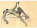 Klimt: Liegender männlicher Akt (1880)