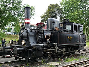 Die F 654 der Angelner Dampfeisenbahn in Kappeln