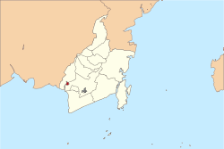 Location of Banjarmasin within South Kalimantan