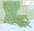 Image 51Geographic map of Louisiana (from Louisiana)