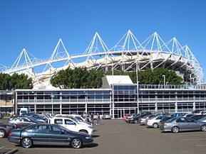Sydney Football Stadium from carpark