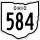 State Route 584 marker