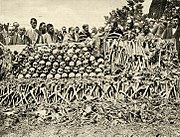The remains of Serbs executed by Bulgarian soldiers in the Surdulica massacre during World War I. An estimated 2,000–3,000 Serbian men were killed in the town during the first months of the Bulgarian occupation of southern Serbia.[180]
