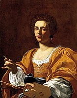 Portrait of Artemisia Gentileschi with Painting Implements (c. 1623–1625), private collection