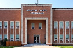 The Sequoyah County Courthouse in Sallisaw