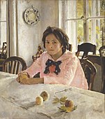 Girl with Peaches by Valentin Serov (1887)