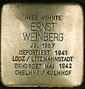 Stolperstein für Ernst Weinberg (Aachener Straße 399)