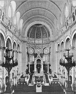 Interior of the Synagogue. Photo courtesy of the Jewish Encyclopedia