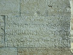 Grabplatte des Bonifacio von Castelbarco im Dom von Trient