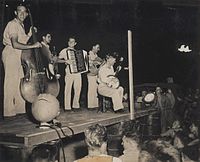 The musical group "Tune Toppers" performs on Ulithi, 1944.
