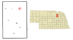 Location of Brunswick, Nebraska