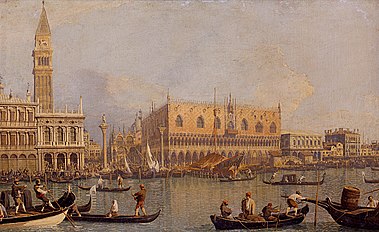 Canaletto, Veduta del Palazzo Ducale di Venezia